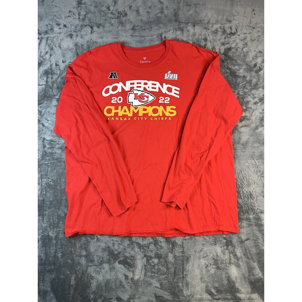 Kansas City Chiefs 2XL 2022 Confrence Champs Long Sleeve T-Shirt